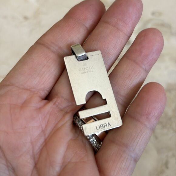 Gucci 925 Sterling Silver “Libra” Zodiac Pendant Unisex - Picture 4 of 6